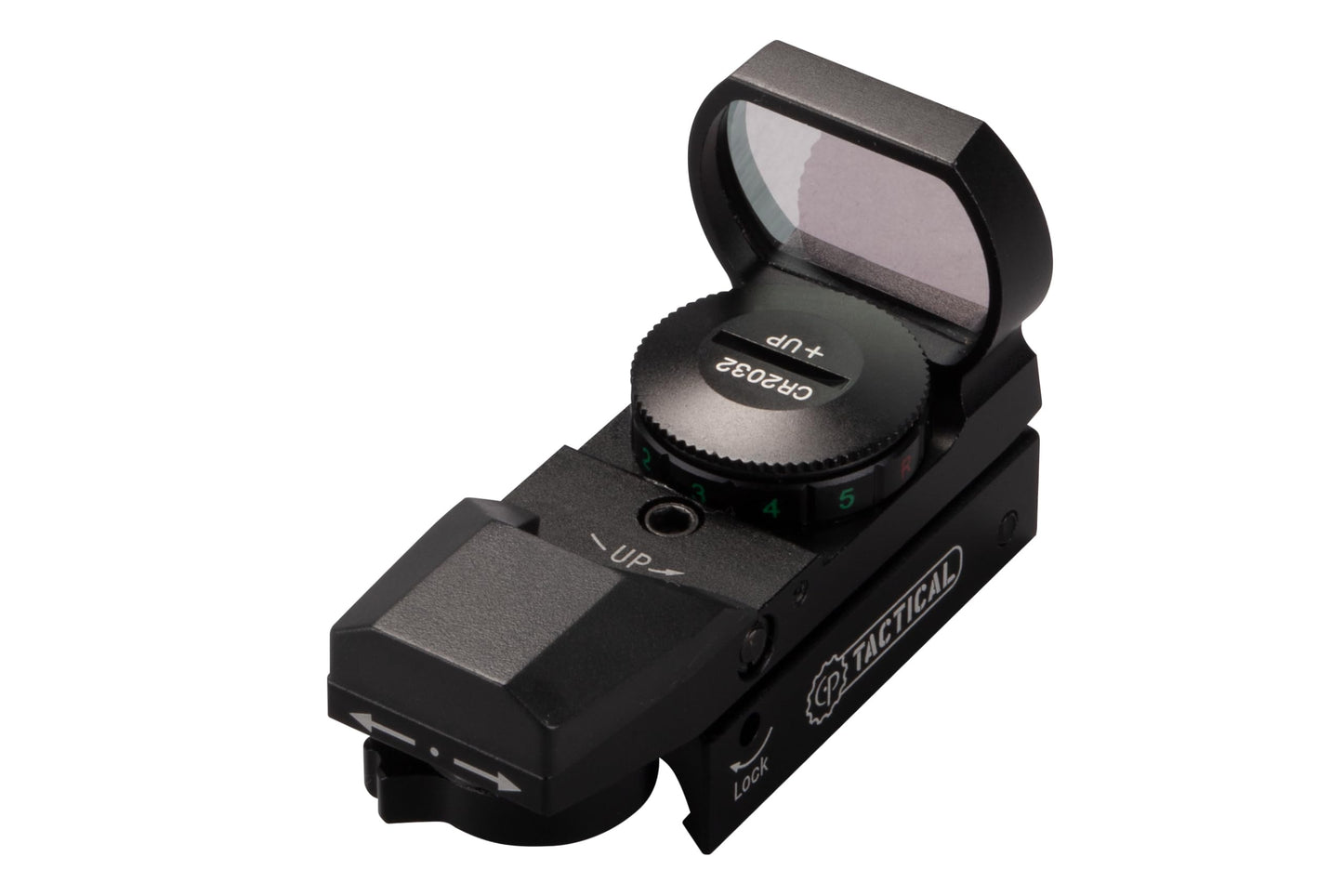 CenterPoint Optics 70301 Red/Green 32mm Open Reflex Sight With 4 Reticles 32mm For Picatinny Mount, one size