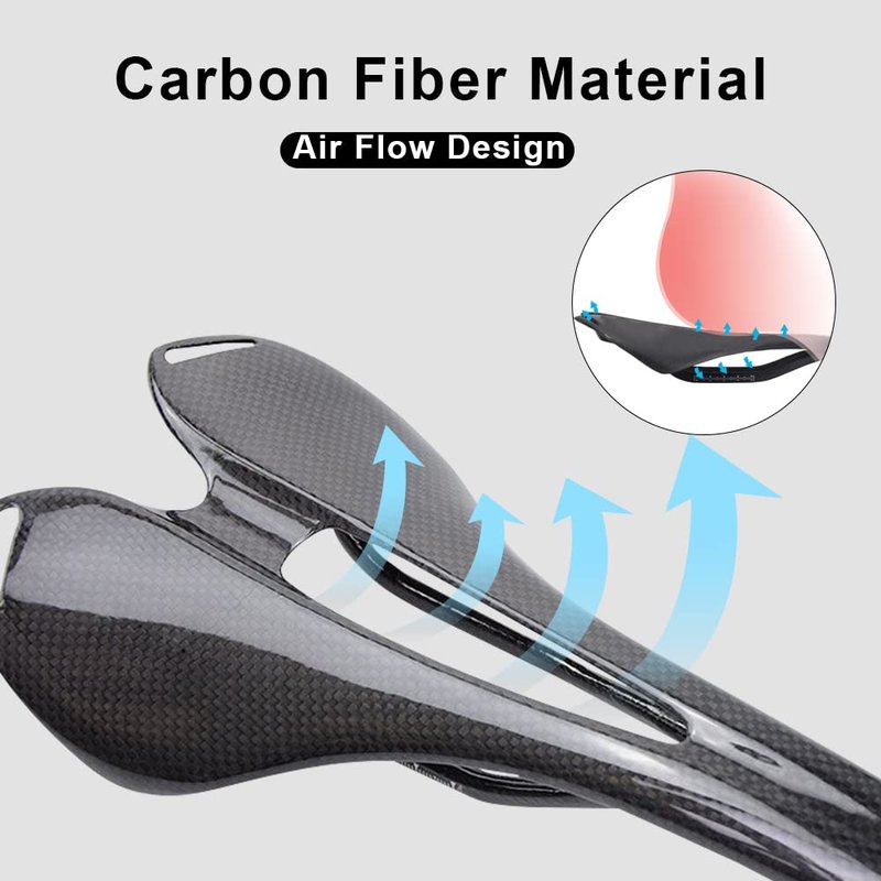 RXL SL Front seat mat Carbon Road Bike seat Carbon Bike Saddle Carbon Fiber Bike MTB seat for Cycling Carbon seat Road Bike 3K Glossy Fixie Bike seat,e-Bikes,Racing Bike seatpost Saddle
