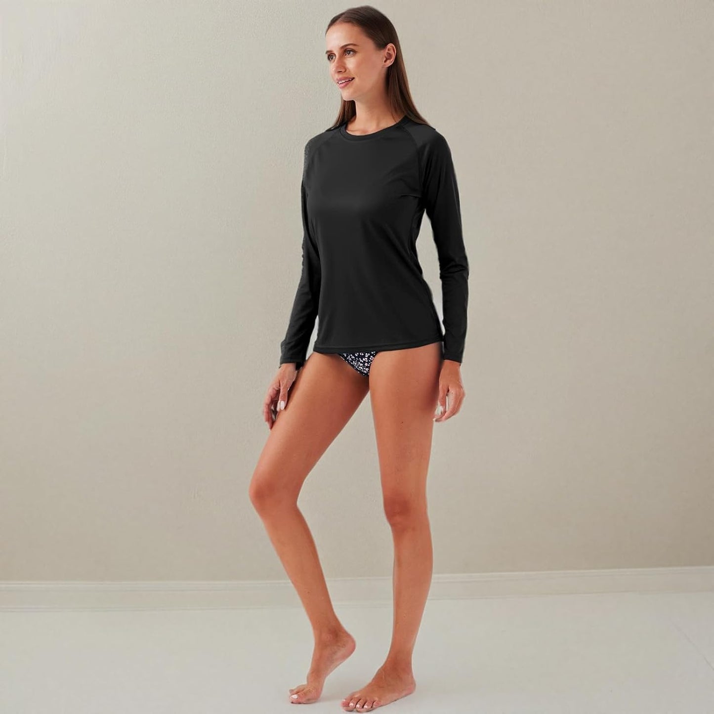 NAVISKIN Women's Long Sleeve Rash Guard - UPF 50+ Sun Protection, Quick Dry, Lightweight Hiking Shirt