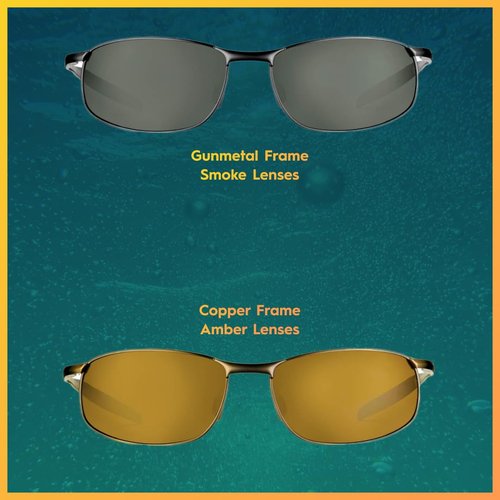 Flying Fisherman San Jose Polarized Sunglasses with AcuTint UV Blocker for Fishing and Outdoor Sports, Amber Lenses Medium/Large