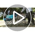 Blue VILLEY Folding Camping Chair with Carry Bag - Outdoor Portable Seat