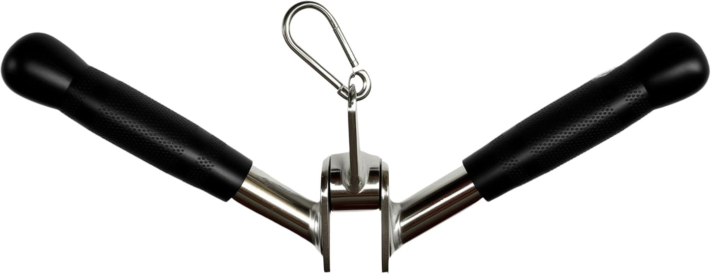 Skiennix V-Shaped Bar | Cable Machine Tricep Press Down Attachment for Multi-Gym Use