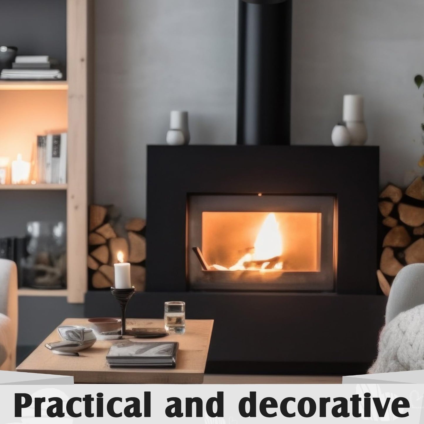 Yaocom 18" to 30" Single Wall Telescoping Pipe 6" Diameter Single Wall Stove Pipe Wood Burning Chimney Pipe, Black