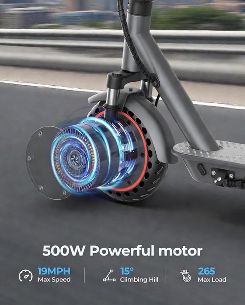 Joyhis Electric Scooter for Adults - Fast 19/22MPH Speed, 15/22 Mile Range, 8.5"/10" Tires | Folding Commuter with Dual Suspension & App Control