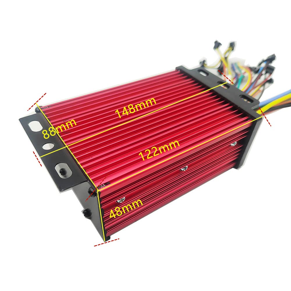 ChongXiao 36V 48V 60V 450W 500W 600W Intelligent Brushless Square Wave Controller with LCD Display for Electric Bike/Electric Scooter/Brushless Motor