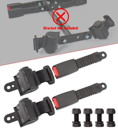 Gaoerfu-CP Golf cart seat Belts, Retractable, Universal,for EZGO, Club Car, Go Kart,UTV, Buggies and Bus-Set (2pcs)