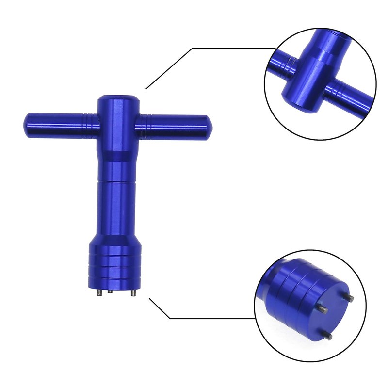 XFDACOV Golf Weight Wrench Tool 3-Prong Compatible for Taylormade TP Collection Putter 1pc(Blue)