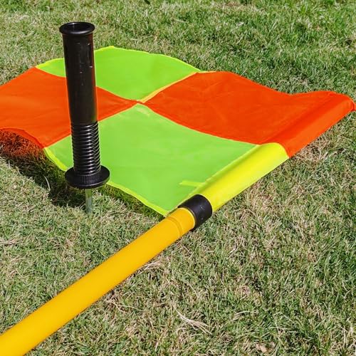 Soccer Corner Flags Set of 4 - Adjustable Height 5FT Training Poles