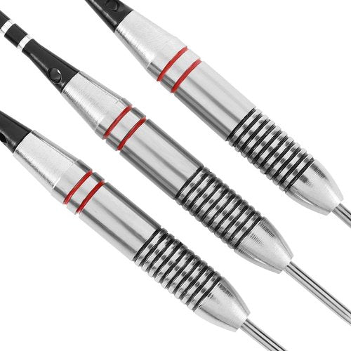 Accmor Steel Tip Darts - Professional 24g Darts with Aluminum Shafts & Stainless Steel Tips | 9-Pack Set