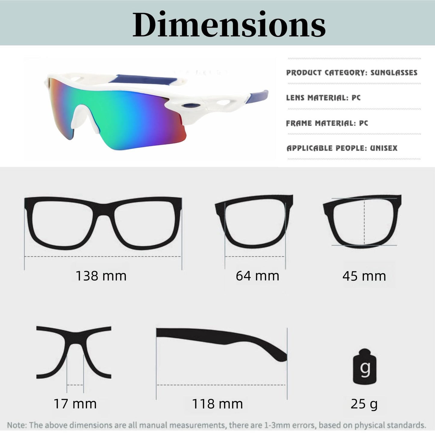 YIZHAOOUS 2PACK Kids Sports Sunglasses for Youth Baseball,Lightweight frame Boys Sunglasses for Cycling Golf Girls Softball Age 3-12(White Frame/Blue Lens+White Orange)