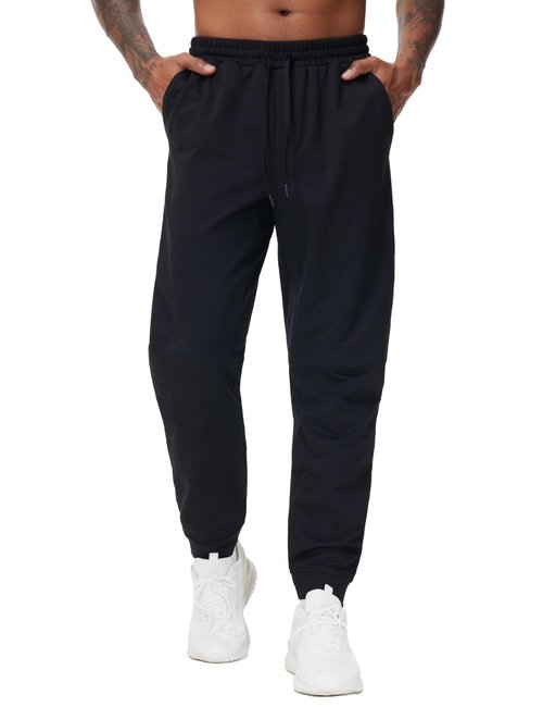 THE GYM PEOPLE Men's Drawstring Workout Joggers Pants Lightweight Tapered Running Lounge Sweatpants with Pockets