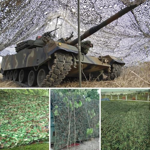 Camouflage Netting Bulk Roll - Woodland Camo 4.9ft x 6.56ft