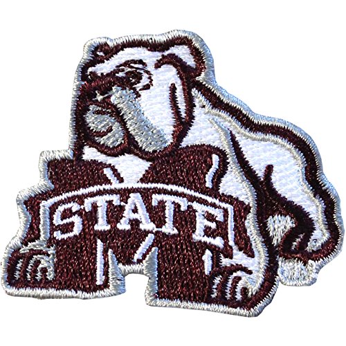 Mississippi State Bulldogs Iron-On Embroidered Patch - Medium