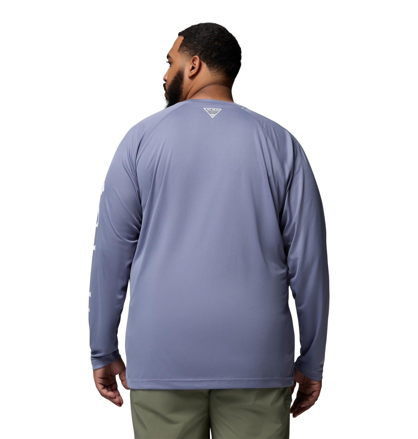 Columbia Men's PFG Terminal Tackle Long Sleeve Fishing Shirt, New Moon/White Logo, 1X