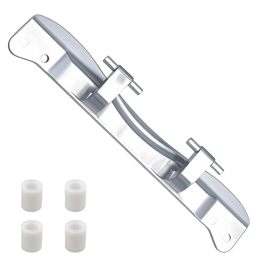 RUHUALIFE Dryer Washer Door Hinge with 4 Pin Caps Front Loader Dryer and Washer Door Hinge Compatible with Whirlpool Amana Maytag Crosley Replace#: W10208415 W10208414 W10208398