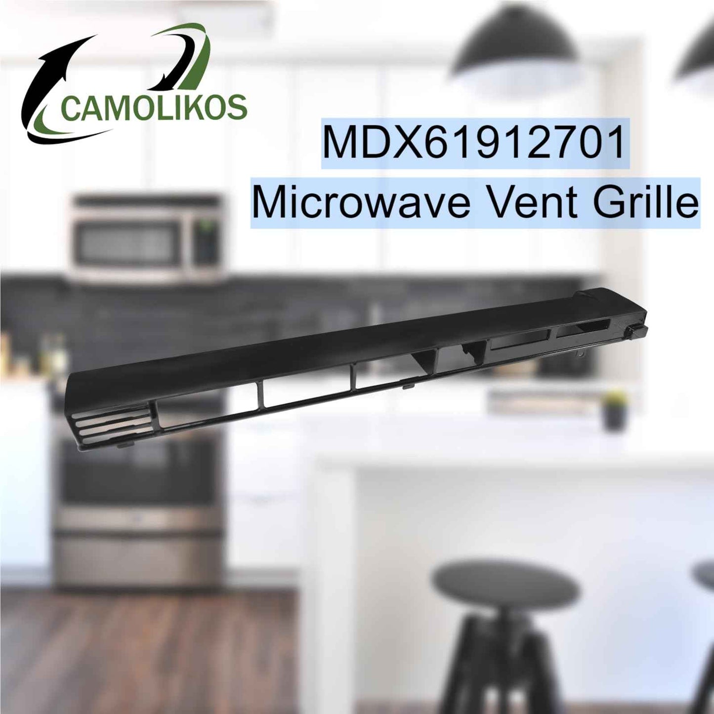MDX61912701 Microwave Grille Vent Compatible with LG 2119394 AP5202555 AH3535252 EA3535252 Top Vent Grille LMV2031ST LMH2016ST LMHM2237BD LMHM2017SB