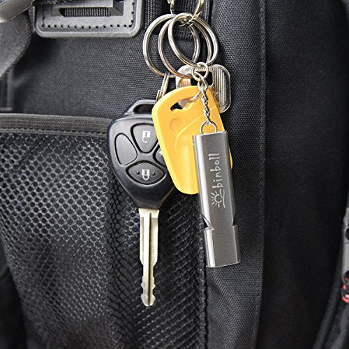 Aluminum Alloy Double-Tube Whistle - 2 Pack - Silver