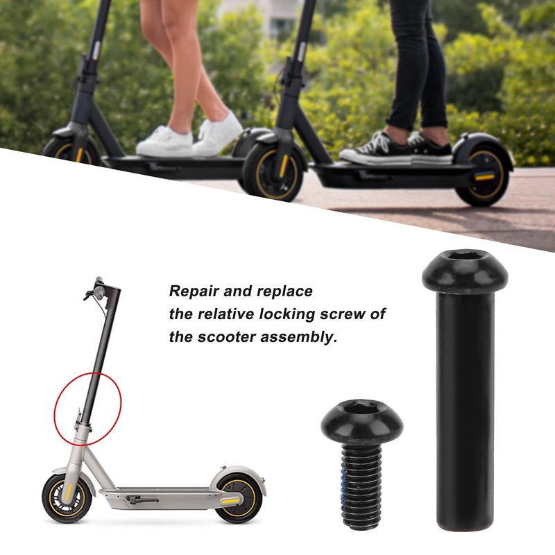 VGEBY Relative Lock Screw, 45x10mm Wear Electric Scooter Relative Lock Screw Pull Ring Screws Compatible for G30 Scooters Scooter Screws Scooter