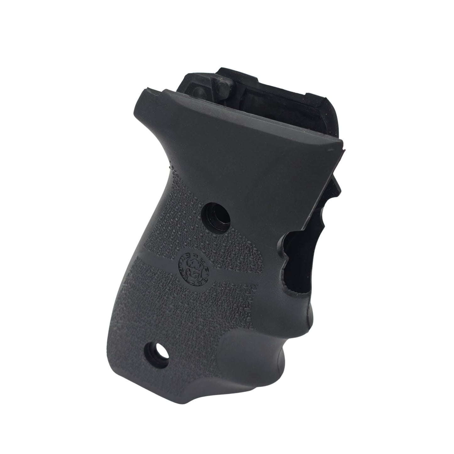 Hogue OverMolded Rubber Grip with Finger Grooves for SIG Sauer P228 & P229, Black - 28000