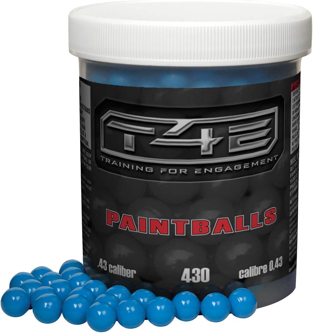 Umarex T4E Premium .43 Caliber Paintballs - Blue, 430 Count for Ultimate Performance