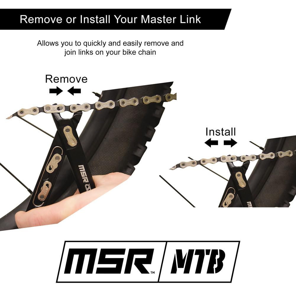 MSR™ 4 in 1 Bicycle Chain Pliers | Mountain Bike | Cycling | Compact | Light Weight | Packable | Attachable | Tool | Multitool