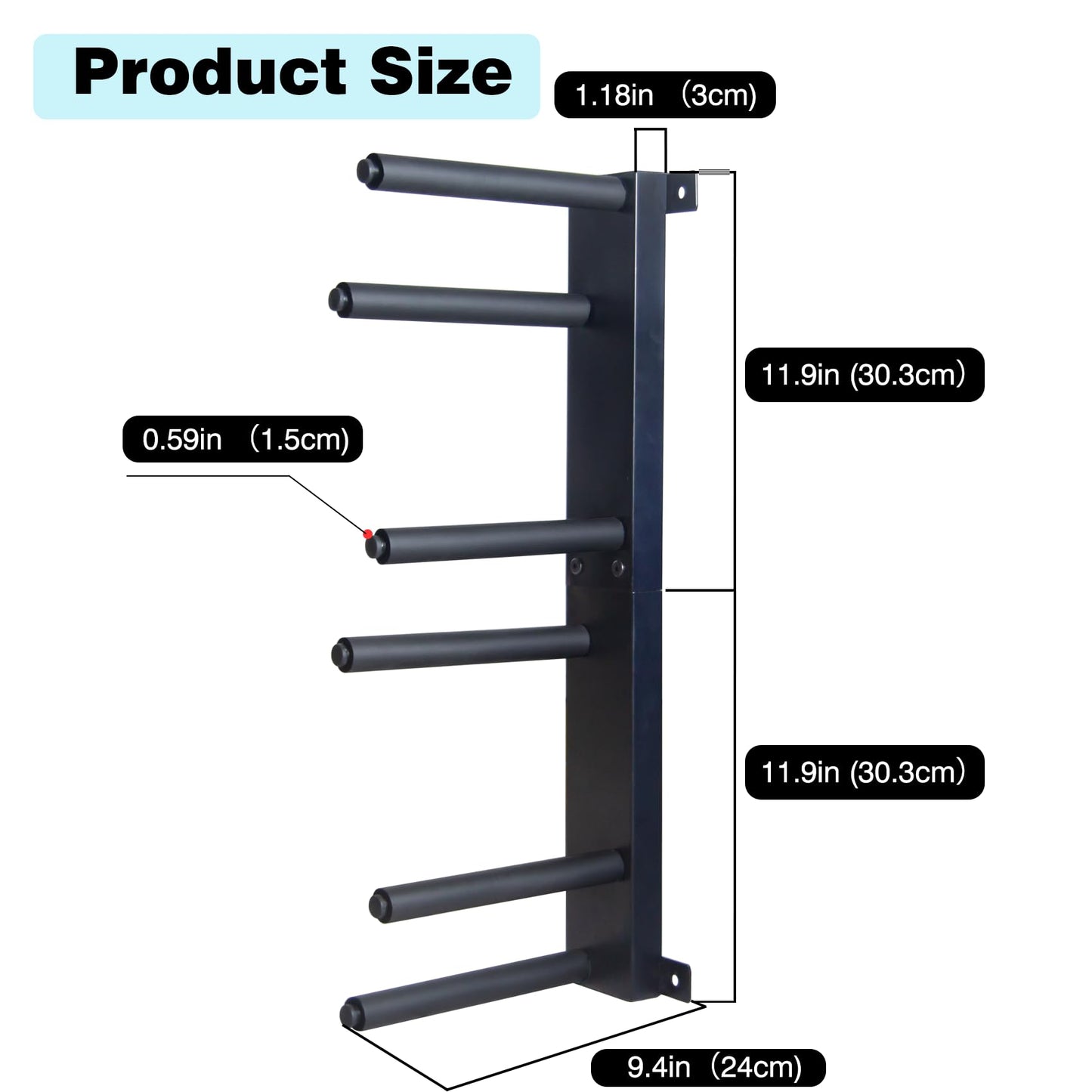 ztysn Scooter Wall Mount Rack Garage Storage Stand For Multiple Scooters Holder For 3 Electric Scooter, Metal Organizer(Black)
