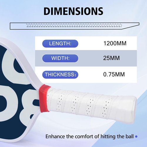 AILANFEI Pickleball overgrip 6 Pack Anti-Slip, Sweat-Absorbing and Extra-Long Pickleball Grip Tape Suitable for Tennis Squash Badminton (Colour)
