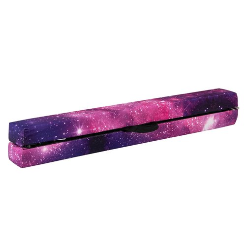 GYMAX 7/8/9 FT Folding Balance Beam, Portable Foam Gymnastic Beam w/Solid Wood Base, Carry Handle & Anti-Slip Bottom for Kids Teens Floor Home Gym