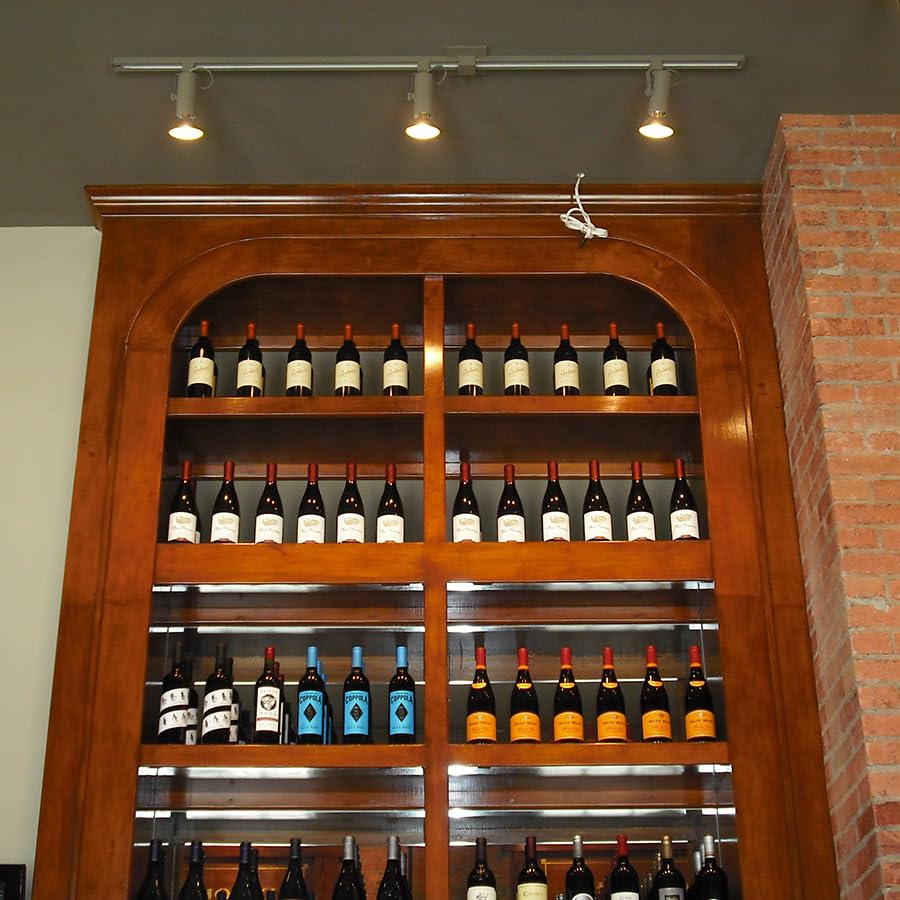 WAC Lighting, H Track 8FT Single Circuit 120V with 2 Endcaps in Dark Bronze