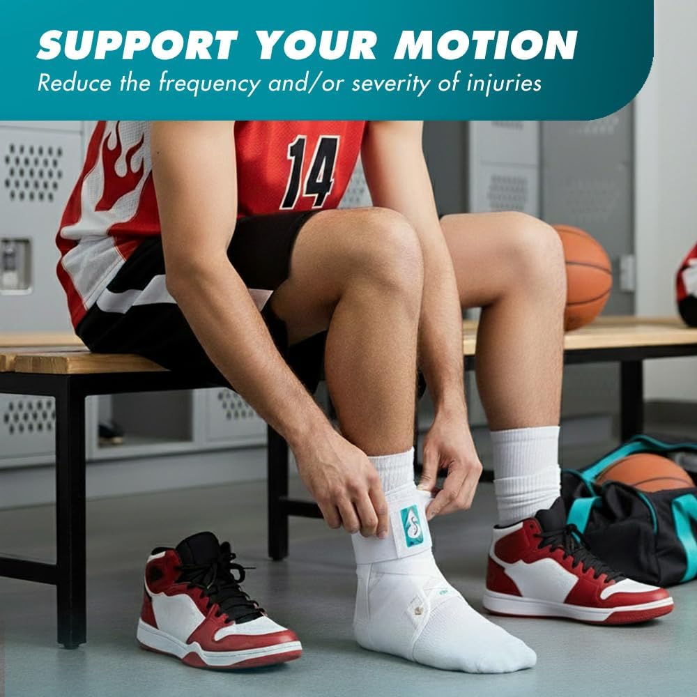 Med Spec ASO Ankle Stabilizer - Lace-Up Brace for Sprained Ankle & Tendonitis | Unisex Support for All Ages