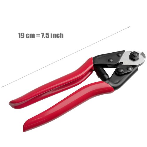 CyclingDeal Heavy Duty - Stainless Steel Cable Wire - Cutter Scissors Repair Tool - Bike Bicycle Brake MTB Cable, Small Hard Wire