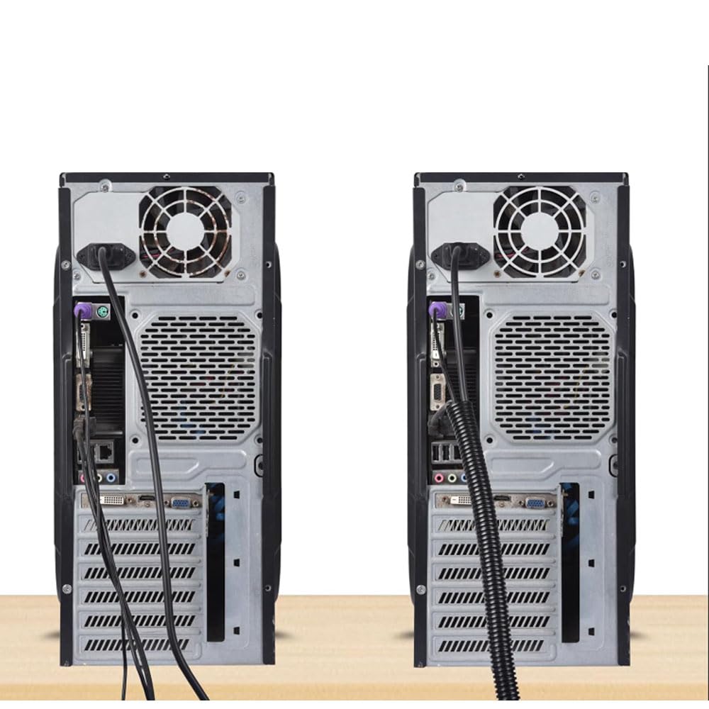 3/8"-32.8ft Split Wire Loom Tubing Cable Management Conduit Flexible Covers Cord Protectors