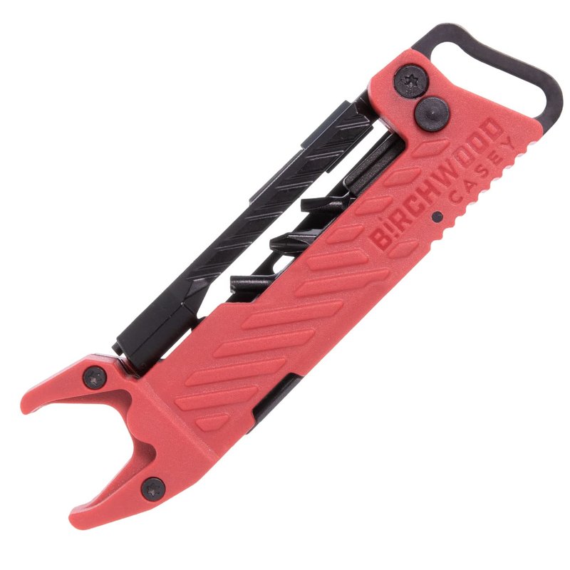 Birchwood Casey Pistol Gun Multi-Tool Kit| Durable Versatile Compact Gunsmithing Tool Set | 1911 Wrench, Bit Driver & Storage, Scraper, Tool Bits & Hex Keys Included