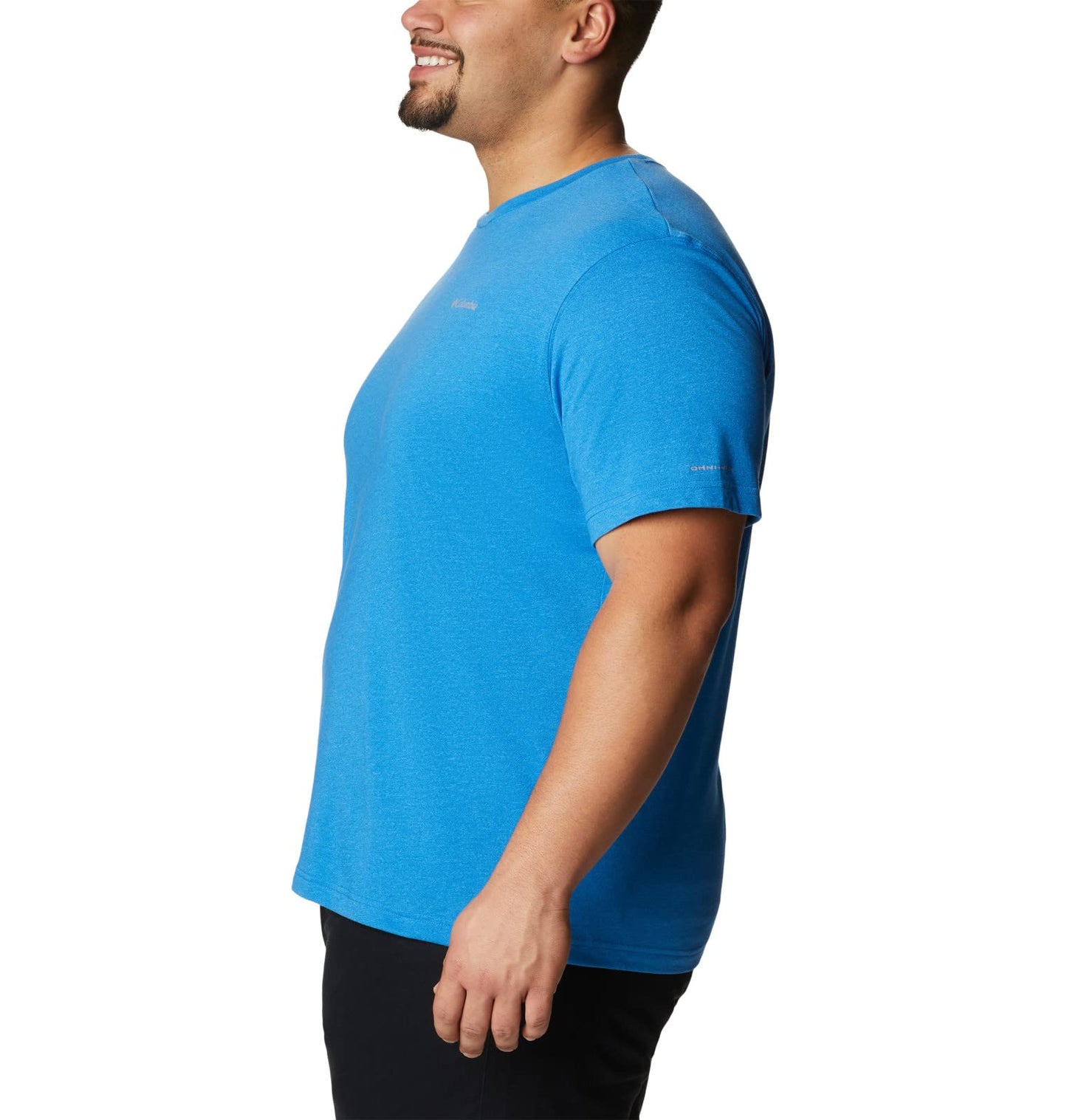 Columbia Men's Thistletown Hills Short Sleeve, Bright Indigo Heather, 6X Big