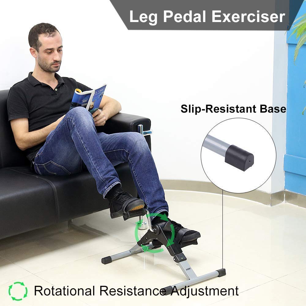 Node Fitness Foldable Under Desk Exercise Bike Portable Arm and Leg Pedal Exerciser