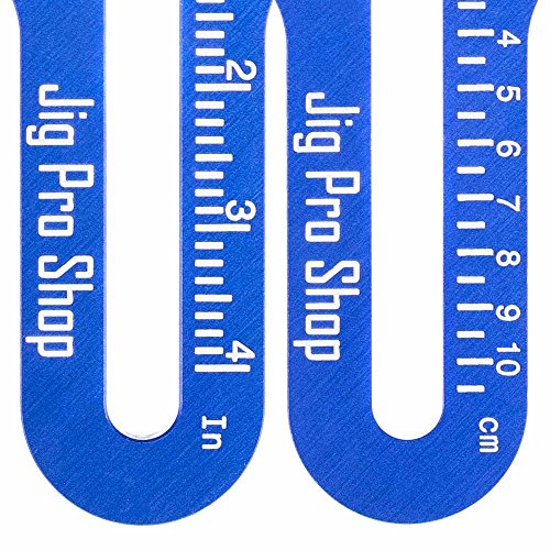 Blue Aluminum Monkey Fist Jig for Paracord Crafting - Adjustable Size 5/8 to 4 Inches