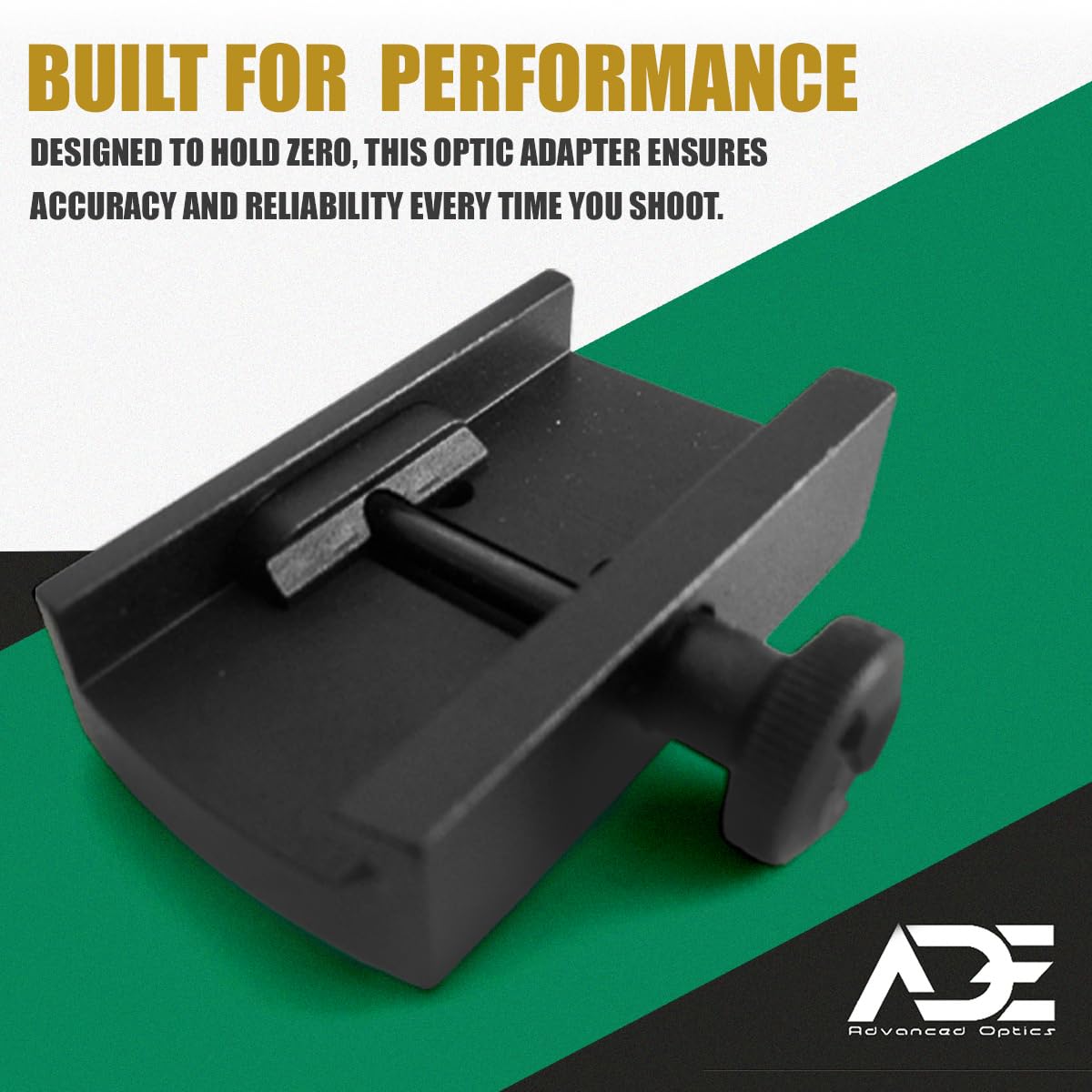 Ade Advanced Optics Picatinny Mounting Plate Adapter - Compatible with Doctor, Burris Fastfire, Vortex Venom/Viper, Meopta, Insight, Eotech MRDS, Sightmark Mini Shot Red Dot Sights
