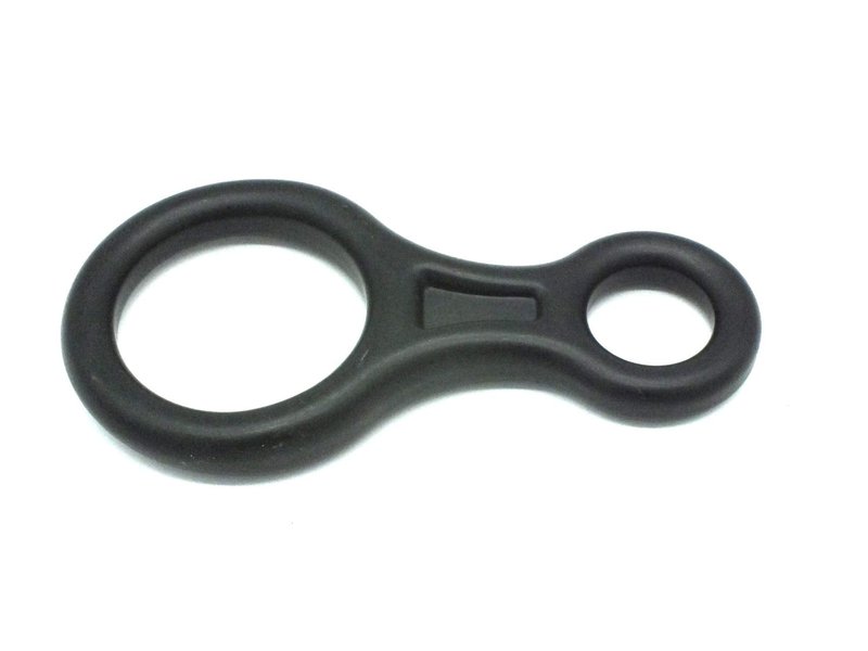 ProClimb 35 kN Fall Rescue Figure 8 Aluminum Descender Rigging Plate Heavy Duty Belay Device (Black)