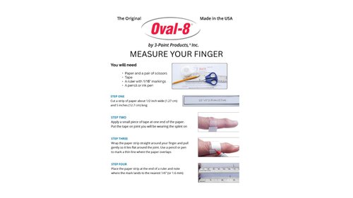 3-Point Products Oval-8 Finger Splint Size 7 (1 Splint)