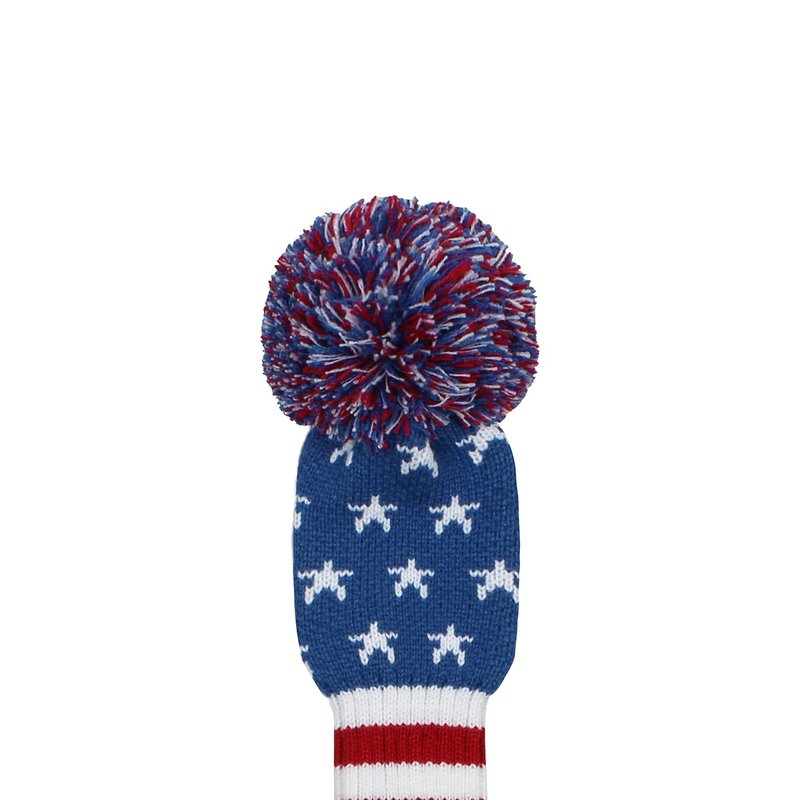 Scott Edward Golf Headcovers for Woods Set of 3 Fits Well Driver(460cc) Fairway Wood and Hybrid(UT),Beautiful and Interesting Patterns for Female,Women,Girl(Blue Star Stripe)