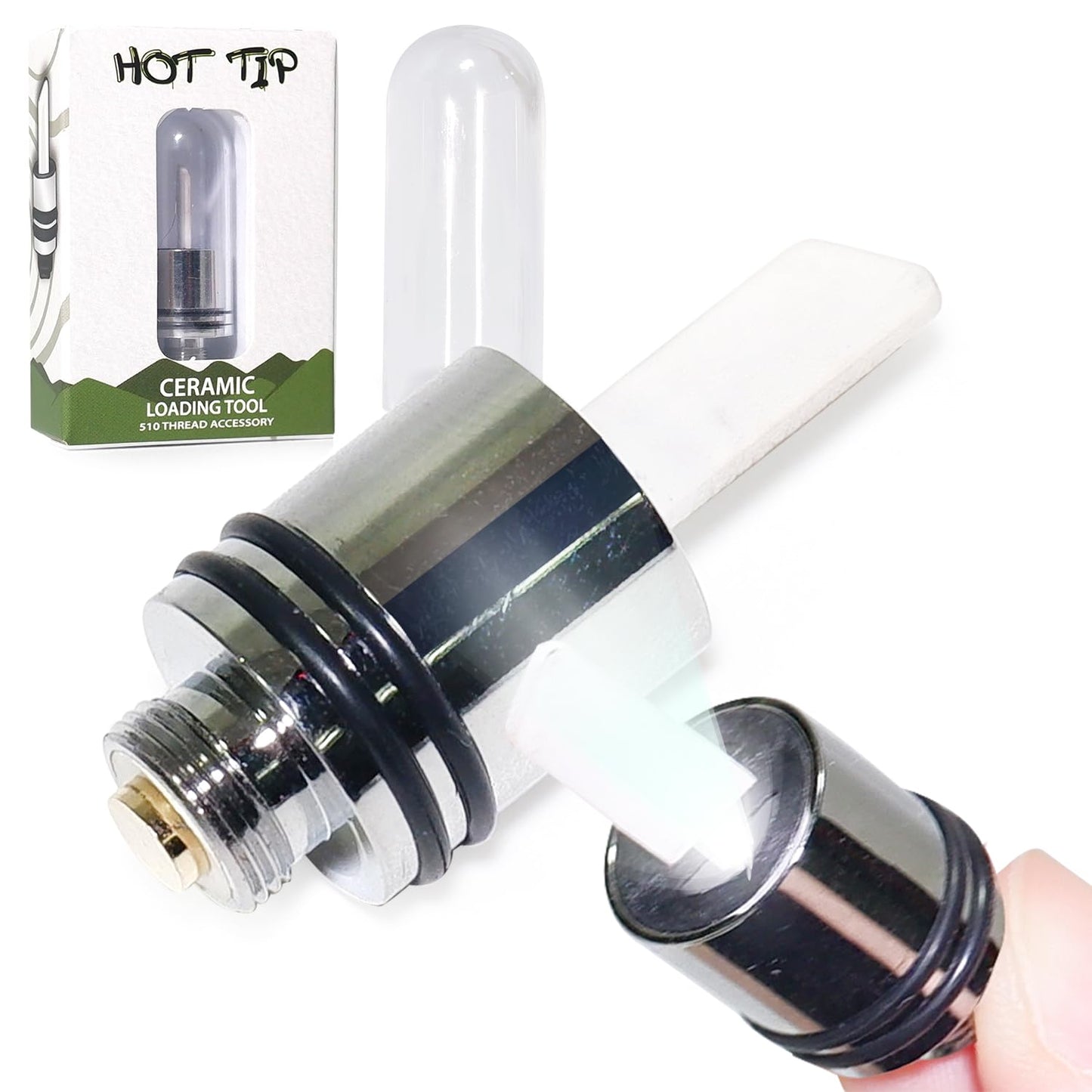 Ceramic Heating Tool with Fast 3-Second Heat, Multi-Function Design for Candle Slicing, Oil Dipping, Silver