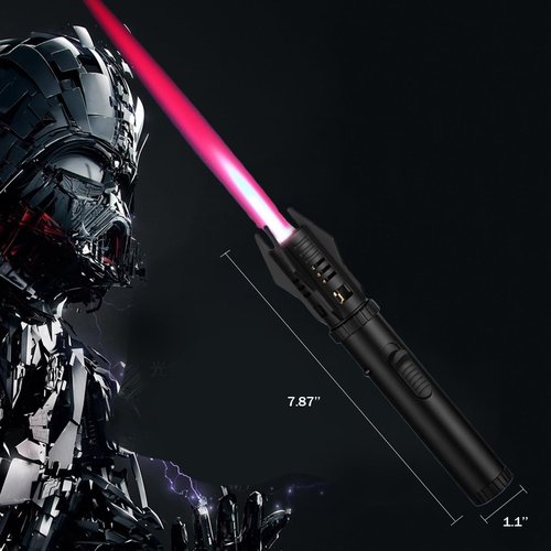 Torch Lighter, Blazarar Lighter, Cool Lightsaber Lighters with Safety Lock and Adjustable Flame, Camping Essentials Lighter, Windproof Butane Refillable Lighters for Candles Campfires BBQ Baking