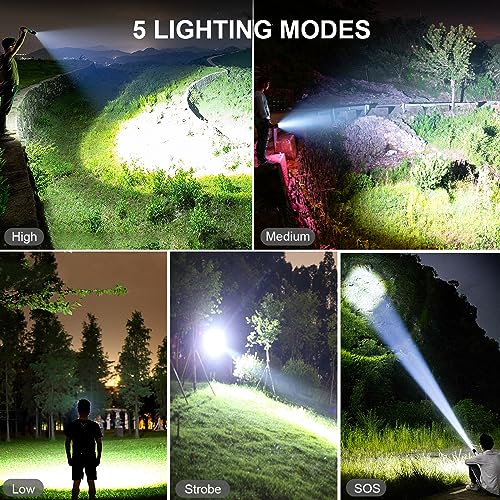 Lylting Rechargeable LED Flashlight 99,000 Lumens Waterproof Handheld Torch