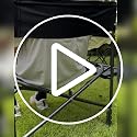 YOUNG WOOD IP Camping Directors Chair with Side Table & Storage - Lightweight Foldable Outdoor Chair Supports 400lbs, Black