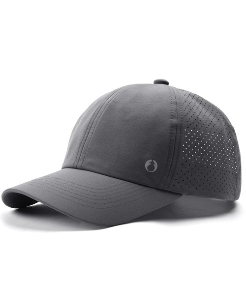 FURTALK Lightweight Quick Dry Baseball Cap Breathable Tucker Hat Laser Cut Air Mesh-Back Cooling Golf Hat, Dark Grey