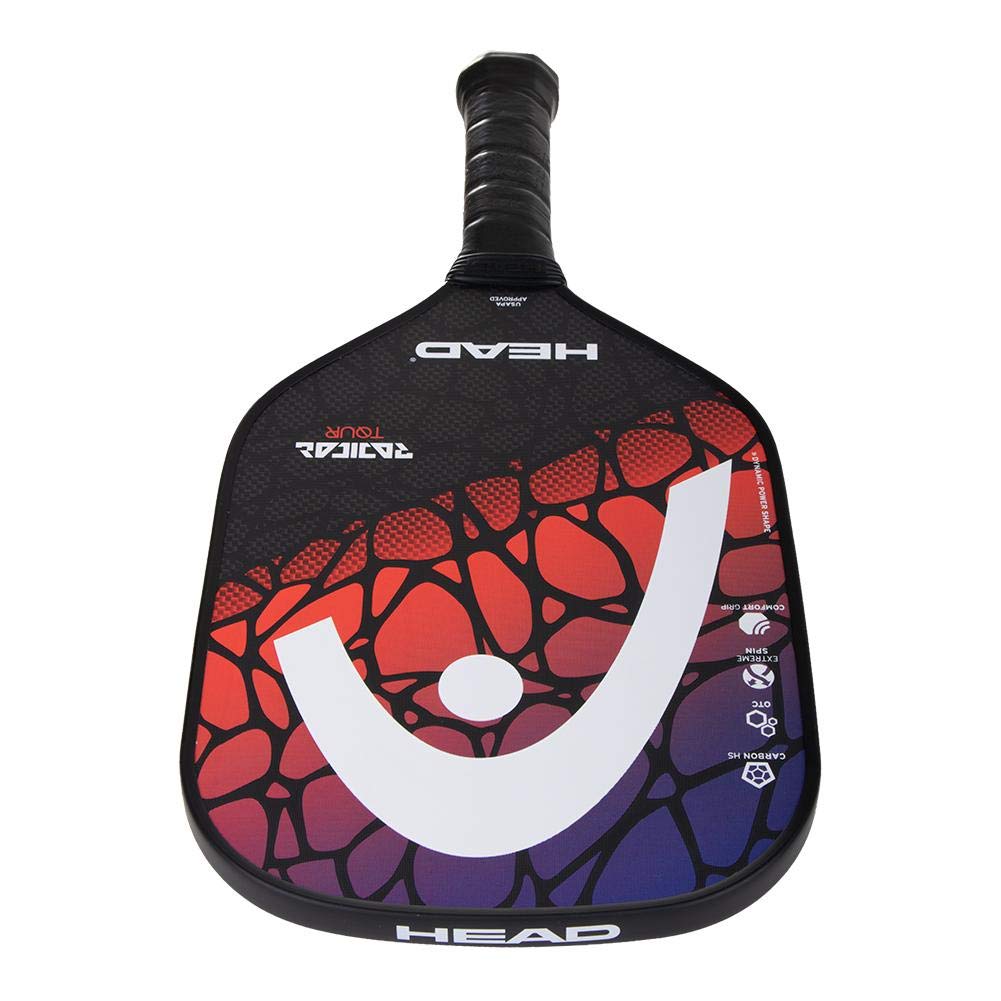 HEAD Graphite Pickleball Paddle - Radical Tour Lightweight Paddle w/Honeycomb Polymer Core & Comfort Grip