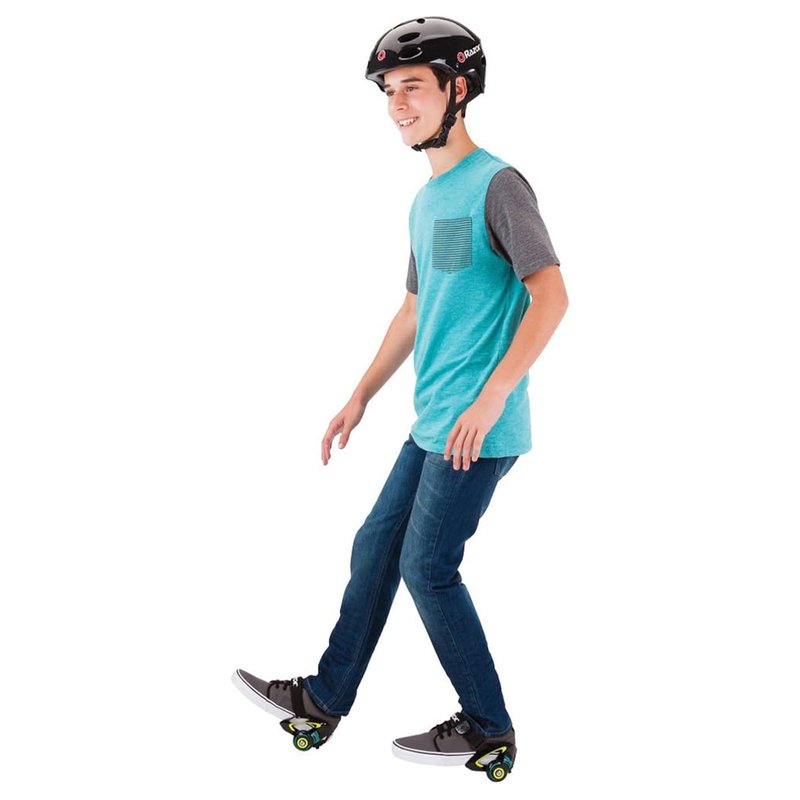 Razor Heavy Duty Jetts Heel Wheels with Spark Pads, Skid Pads, and Hook and Loop Strap for Ages 6 or Older and Supports up to 176 pounds, Green