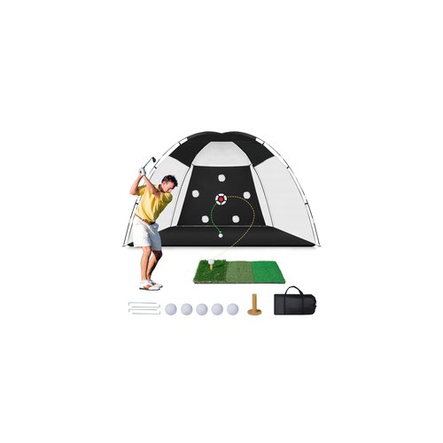 Golf Net, 10x7ft Heavy Duty Practice Net, 900D Oxford All-in-One Multiple Target Golf Hitting Net, 370g Nylon Driving Net for Outdoor Indoor Driving Chipping Training, Present for Golf Lovers