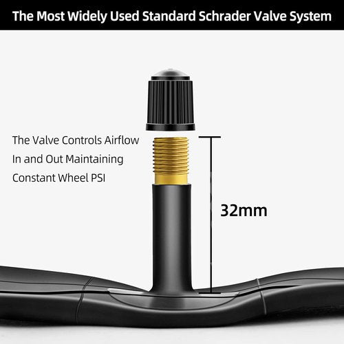 Hapleby Premium 26-Inch Bike Tubes - Compatible with 1.75/1.95/2.10/2.125 Tires | Includes 2 Levers