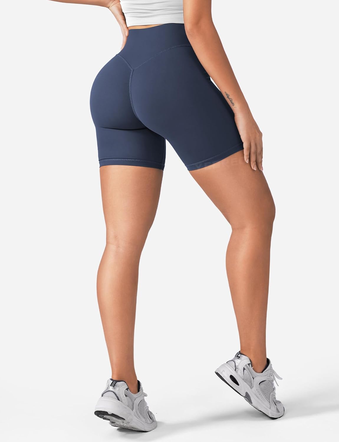 YEOREO Women's High Waist Biker Shorts - Tummy Control & Scrunch Design | 3.6", 4.5", 6" Options